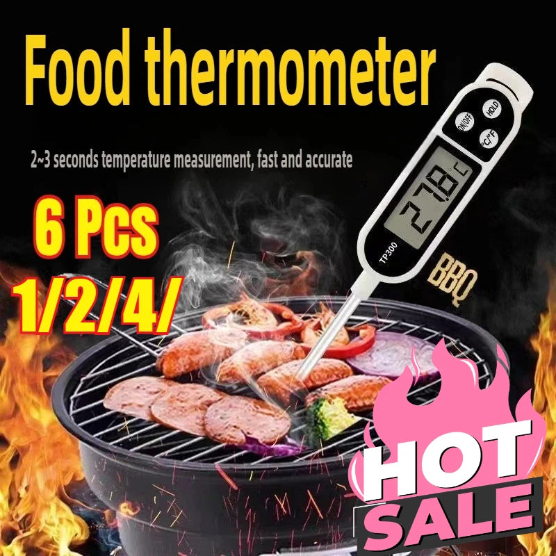 Digital Food Thermometer with Probe – Electronic Kitchen Thermometer