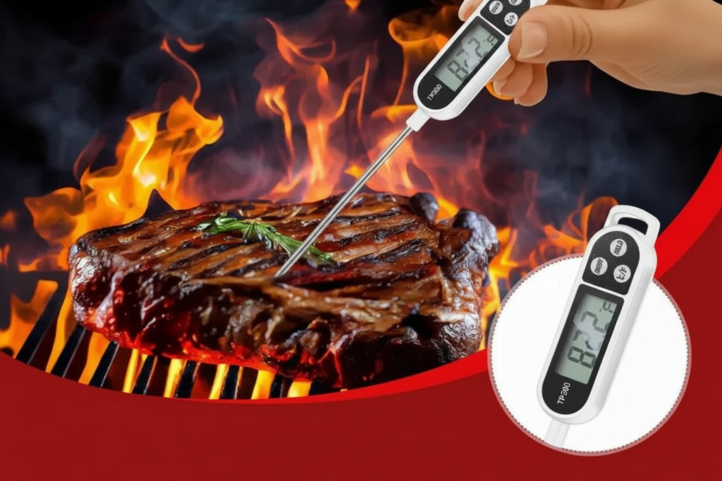 Digital Food Thermometer with Probe – Electronic Kitchen Thermometer