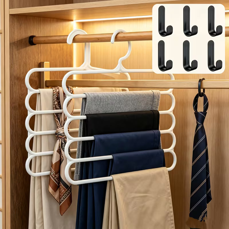 5-Layer Wardrobe Hijaab Organizer – Multifunctional Space-Saving Storage