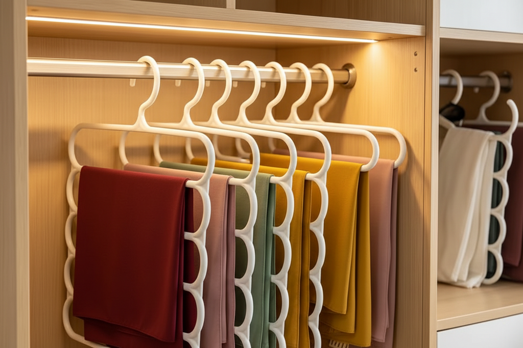5-Layer Wardrobe Hijaab Organizer – Multifunctional Space-Saving Storage